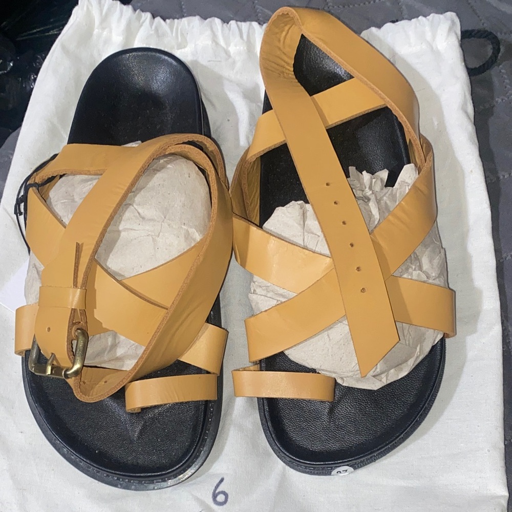 Liberte Elegant Women's Mustard Sandals